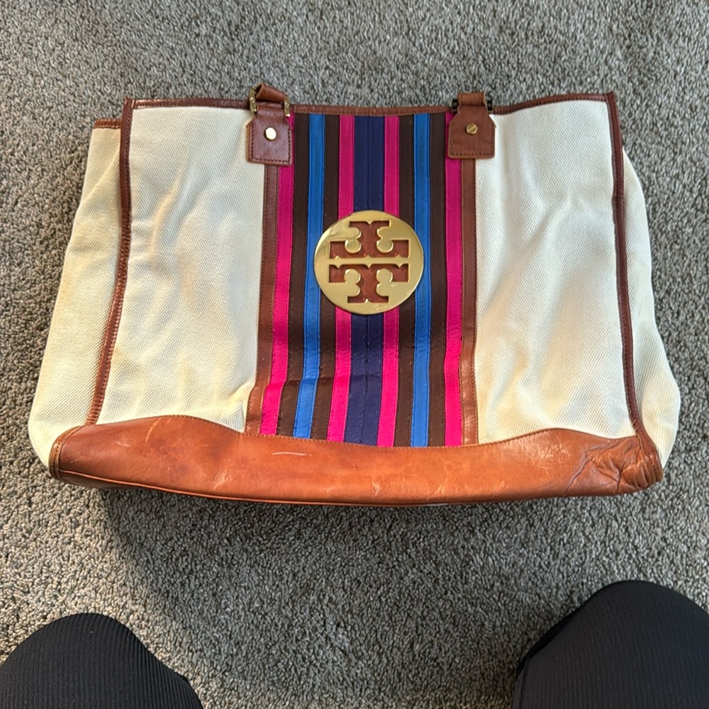 Tory Burch Summer Tote (Used, Ok Condition - Sold As Is)